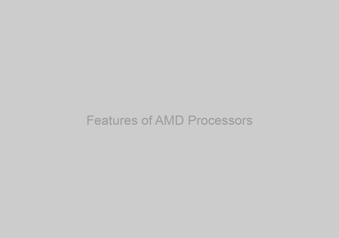 Features of AMD Processors
